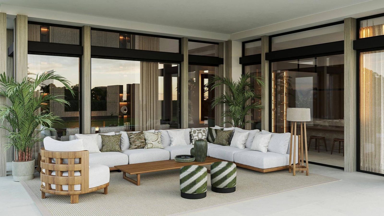 08 modern villa outdoor living